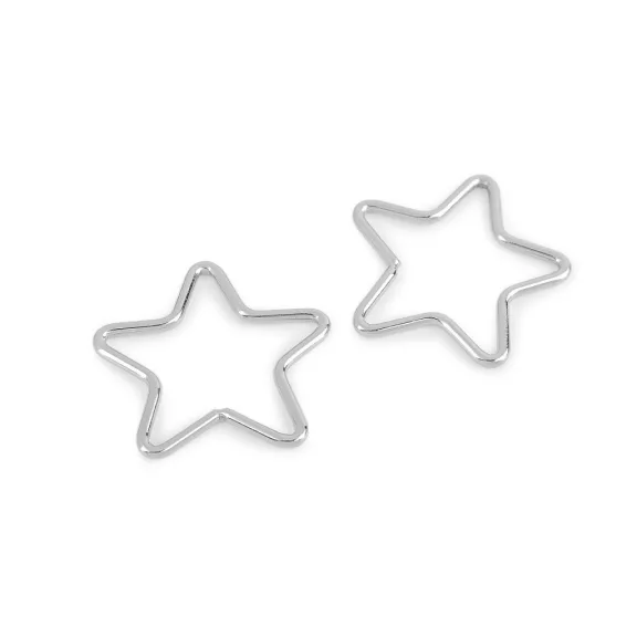 Fém csillag Ø5 cm - 1 nikkel (10 db-os csomagolás) Fém csillag Ø5 cm - 1 nikkel (10 db-os csomagolás)