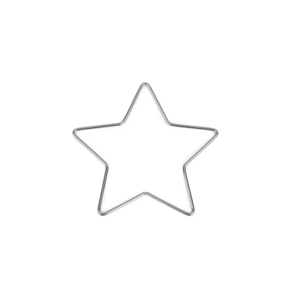 Fém csillag Ø12; 15 cm - 1 (12 cm) nikkel (1 db-os csomagolás) Fém csillag Ø12; 15 cm - 1 (12 cm) nikkel (1 db-os csomagolás)