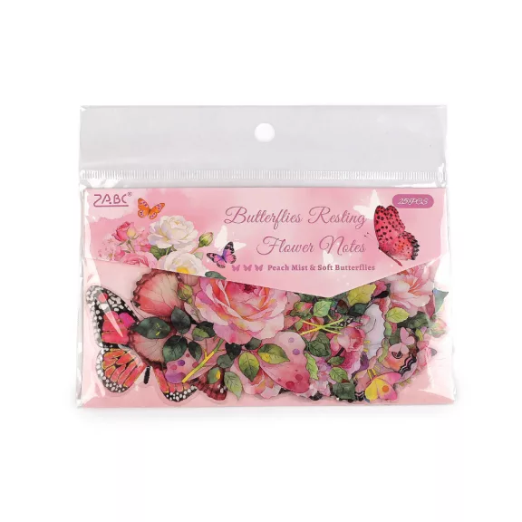 Átlátszó pillangó matricák 25 db ovisjel - 3 pink (6 zacskó) Átlátszó pillangó matricák 25 db ovisjel - 3 pink (6 zacskó)