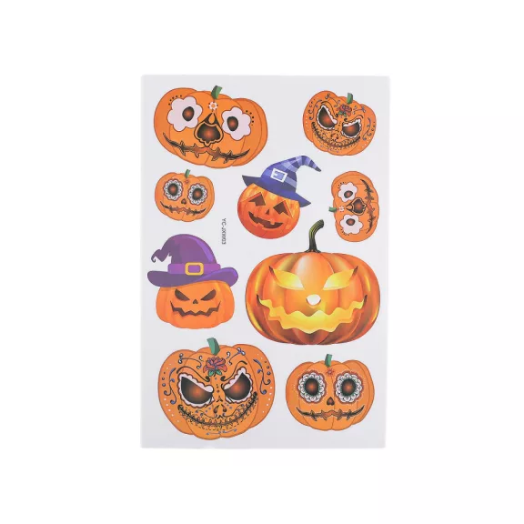 Halloween öntapadós fólia - 2 narancssárga Dinnye (1 card) Halloween öntapadós fólia - 2 narancssárga Dinnye (1 card)
