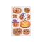 Halloween öntapadós fólia - 2 narancssárga Dinnye (1 card)