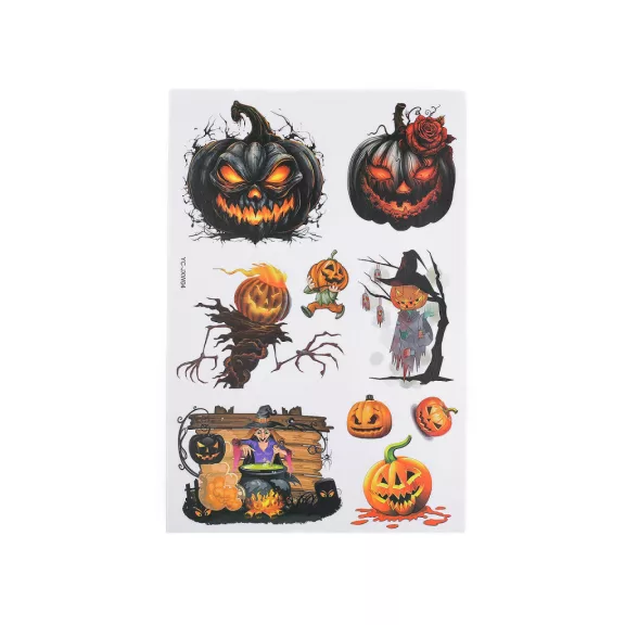 Halloween öntapadós fólia - 3 barnásfekete Dinnye (1 card) Halloween öntapadós fólia - 3 barnásfekete Dinnye (1 card)