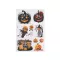 Halloween öntapadós fólia - 3 barnásfekete Dinnye (1 card)