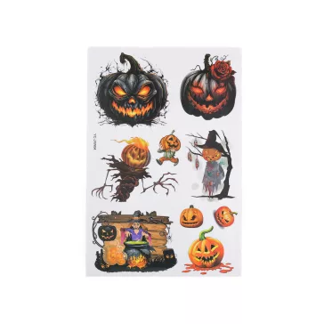   Halloween öntapadós fólia - 3 barnásfekete Dinnye (5 card)