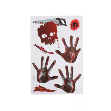 Halloween öntapadós fólia - 10 sötétpiros (1 card)