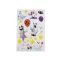 Halloween öntapadós fólia - 12 multicolor szellem (1 card)