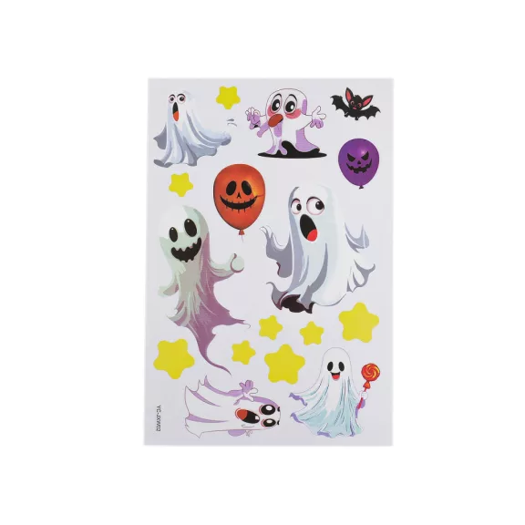 Halloween öntapadós fólia - 12 multicolor szellem (5 card) Halloween öntapadós fólia - 12 multicolor szellem (5 card)