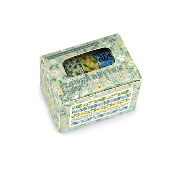 Washi dekoratív ragasztószalag keverék - 5 zöldes (8 box) Washi dekoratív ragasztószalag keverék - 5 zöldes (8 box)