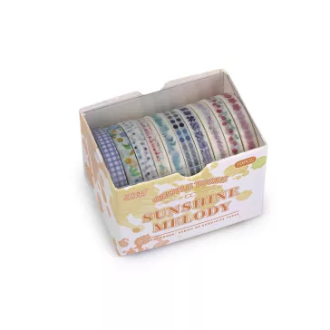 Washi dekoratív ragasztószalag keverék - 1 mix (1 box)