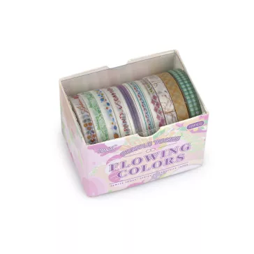 Washi dekoratív ragasztószalag keverék - 4 mix (10 box)