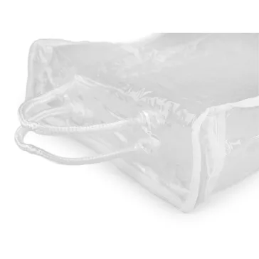   Átlátszó cipzáras PVC tárolózsák / tárolótáska - átlátszó (10 db-os csomagolás)