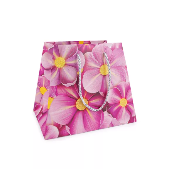 Ajándék táska csillámos 21x17,5 cm - 2 világoslila (1 db-os csomagolás) Ajándék táska csillámos 21x17,5 cm - 2 világoslila (1 db-os csomagolás)