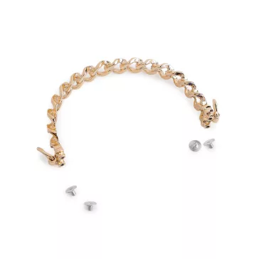   Fém táskafül csavarozható / merev - 1 arany (5 db-os csomagolás)