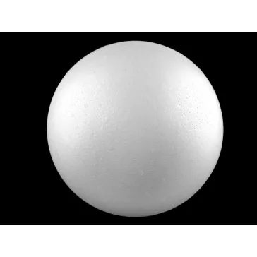   Polisztirol gömb kétrészes üreges Ø30 cm szétszedhető - fehér (1 db-os csomagolás)