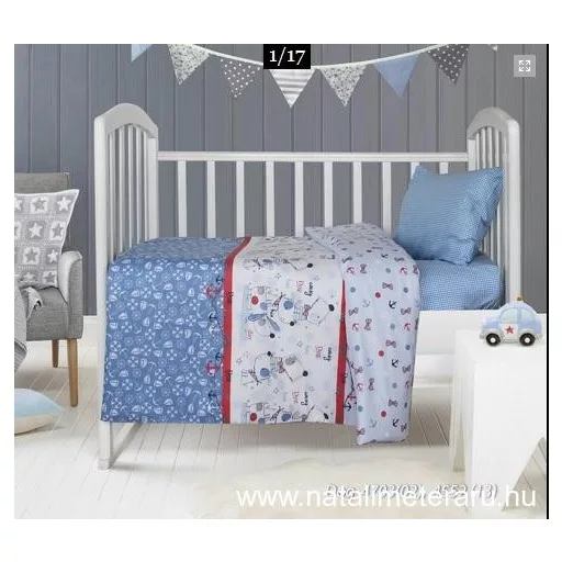 Tengerész kutyusok bordűrős pamutvászon B4703