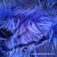 Királykék középhosszú műszőrme