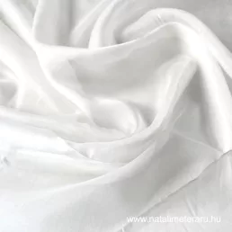 Fehér hernyóselyem sifon