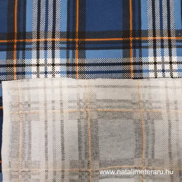 Farmerkék kockás flanel