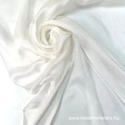 Gyöngyház színű hernyóselyem sifon 