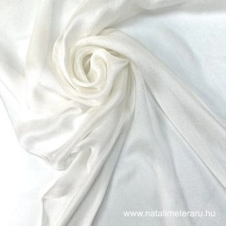 Gyöngyház színű hernyóselyem sifon 