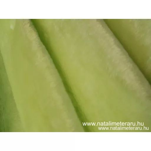Grincs zöld rövid szálú műszőrme csík 30 cm x 148 cm