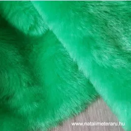 Zöld rövid szálú műszőrme csík 40 cm x 148 cm