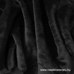 Grafitszürke rövid szálú műszőrme csík 30 cm x 148 cm