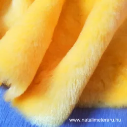 Sárga rövid szálú műszőrme 