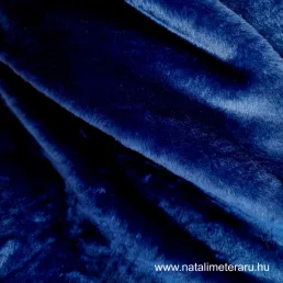 Sötét királykék rövid szálú műszőrme 