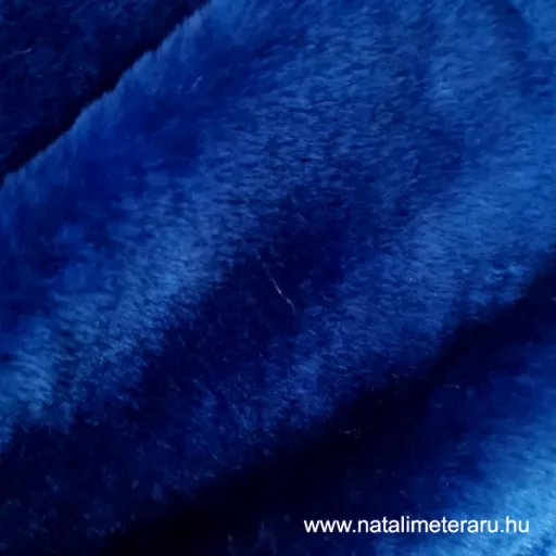 Sötét királykék rövid szálú műszőrme csík 30 cm x 148 cm