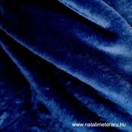   Sötét királykék rövid szálú műszőrme csík 40 cm x 148 cm