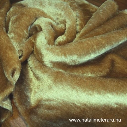 Tevebarna rövid szálú műszőrme csík 30 cm x 148 cm