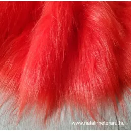 Piros hosszú szálú műszőrme ID-101