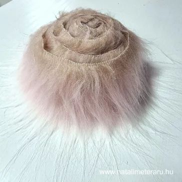 Púder hosszú szálú műszőrme csík 5 cm x 148 cm