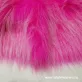 Pink hosszú szálú műszőrme csík 20 cm x 148 cm