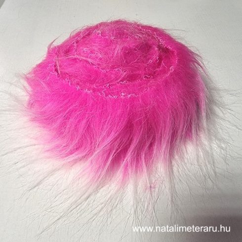 Pink hosszú szálú műszőrme csík 5cm x 150cm