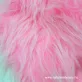 Rózsaszín hosszú szálú műszőrme 