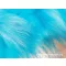 Melánzs türkizkék hosszú szálú műszőrme