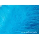 Melánzs türkizkék hosszú szálú műszőrme csík 40 cm x 148 cm Melánzs türkizkék hosszú szálú műszőrme csík 40 cm x 148 cm