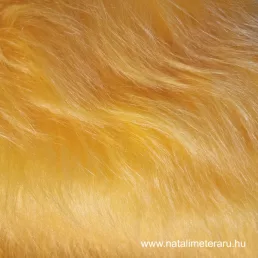 Sárga hosszú szálú műszőrme