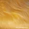 Sárga hosszú szálú műszőrme csík  30 cm x 148 cm