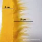 Sárga hosszú szálú műszőrme csík  5 cm x 148 cm