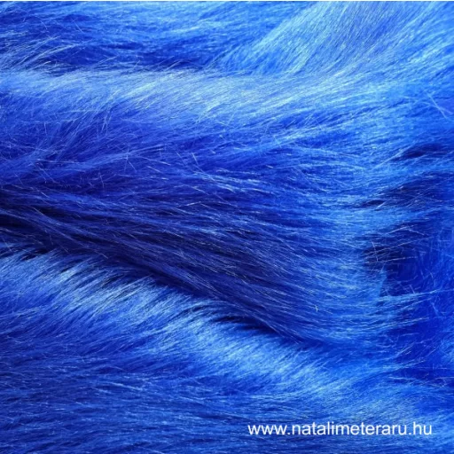 Királykék hosszú szálú műszőrme ID-200