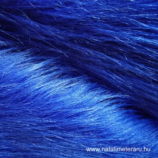 Királykék hosszú szálú műszőrme ID-200
