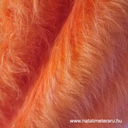 Narancs hosszú szálú műszőrme csík 30 cm x 148 cm