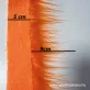 Narancs hosszú szálú műszőrme csík 5 cm x 148 cm