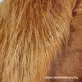 Terrakotta hosszú szálú műszőrme csík  40 cm x 148 cm