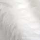 Törtfehér hosszú szálú műszőrme csík 30 cm x 148 cm