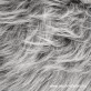   Melánzs szürke hosszú szálú műszőrme csík 20 cm x 148 cm