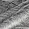 Melánzs szürke hosszú szálú műszőrme csík 30 cm x 148 cm